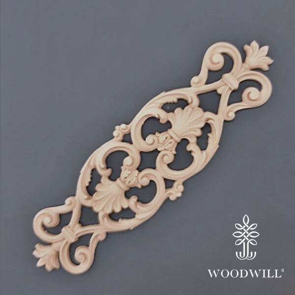 [801500] Wood Carved Decorative Tile Center 45.5 cm. x 14 cm