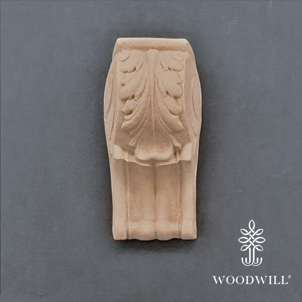 [801502] Wood Carved Decorative Column / Pillar 6cm. X 13.5cm