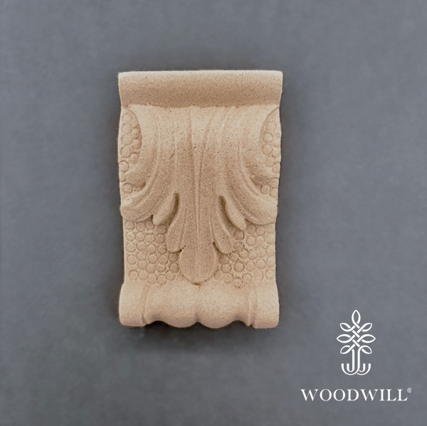 [801611] Wood Carved Decorative Column / Pillar 7cm. X 4.5cm