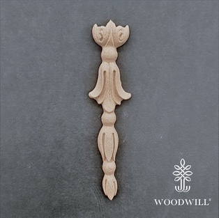 Wood Carved Decorative Column / Pillar 11.7 cm x 2.8 cm