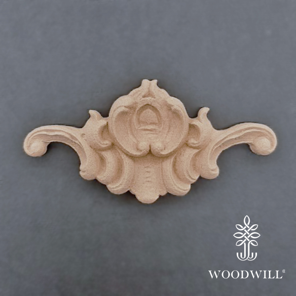 [801643] Wood Carving Decorative Center 10cm. X 5cm