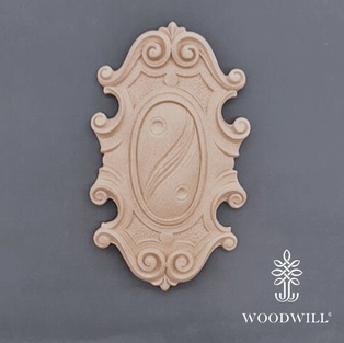 Wood Carved Decorative Thyroid19cm. Χ 11cm