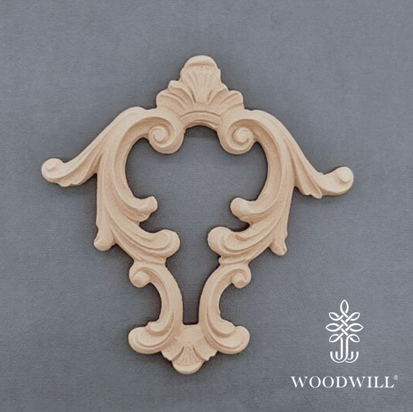 [801713] Wood Carving Decorative Center 16cm. X 15cm