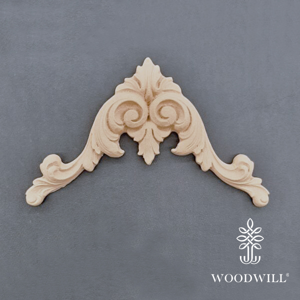 [801722] Wood Carving Decorative Corner 18.5cm. X 9.5cm