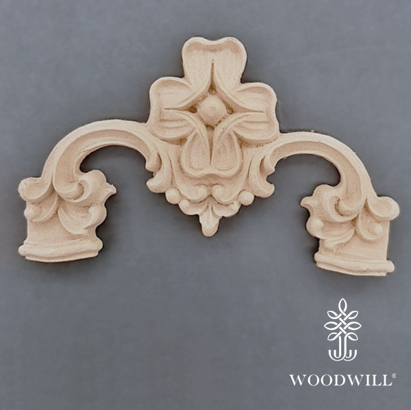 [801796] Wood Carving Decorative Corner 15.5cm. X 8cm