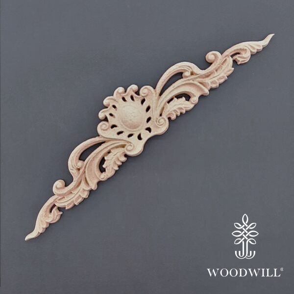 [802107] Wood Carving Decorative Center 29cm x 6cm