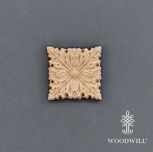 [802351] Wood Carving Decorative 3cm. Χ 3cm