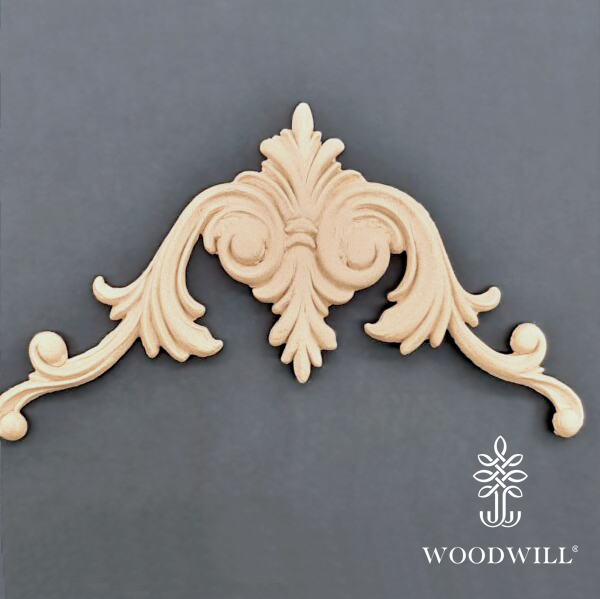 [802410] Wood Carving Decorative Center 19cm.X9cm