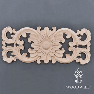 Wood carving Decorative Center 27cm x 11,3cm