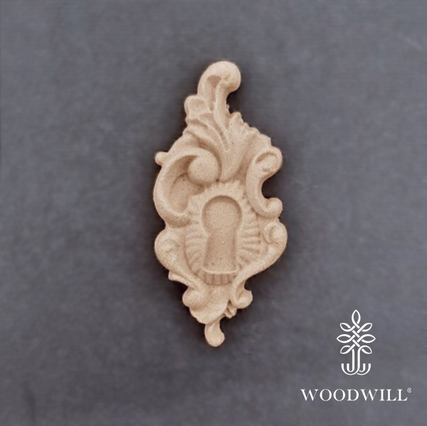 [802639] Wood Carving Decorative Lock 3cm x 6cm
