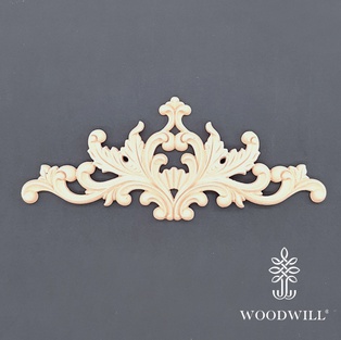 Wood Carving Decorative Center 12cm x 29cm