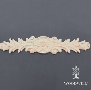 Wood Carving Decorative Center 32.5cmX6.5cm