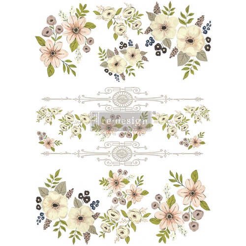 [655350656522] Decor Transfers® - Painted Florals