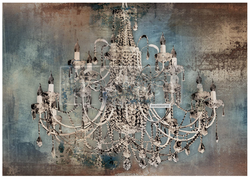 [655350659738] A1 Rice Paper - Moody Chandelier