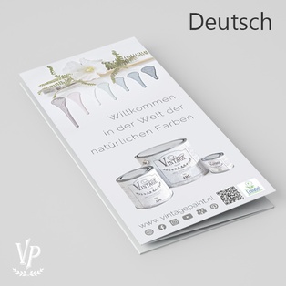 DE: Brochure - Flyer - Vintage Paint - Deutsch 25 stück