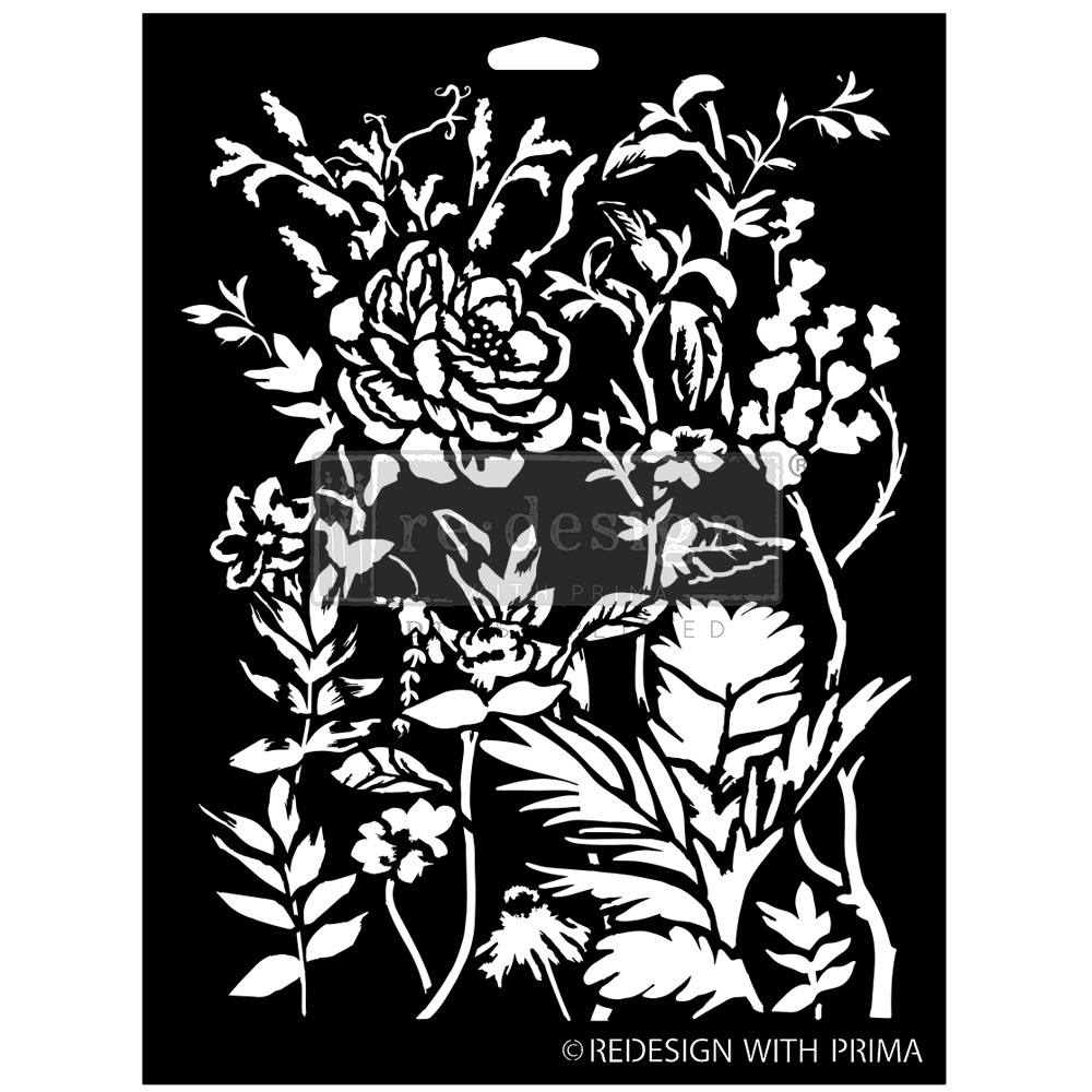 [655350669331] Decor Stencils® - Cerulean Blooms