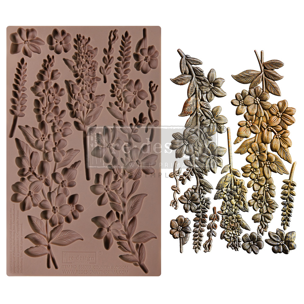 [655350668099] Decor Moulds - Country Blossom