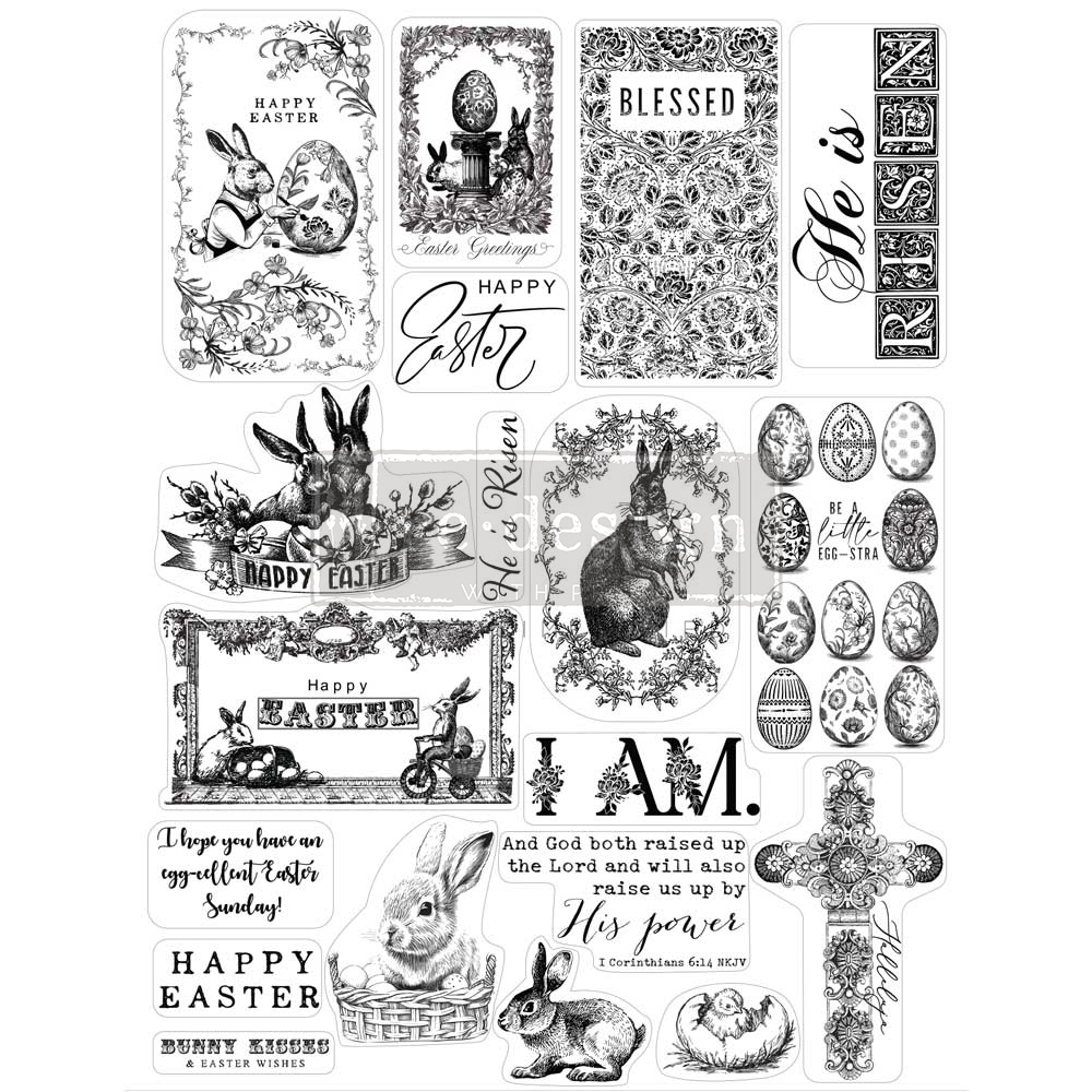[655350670634] Decor Clear Stamp - Easter