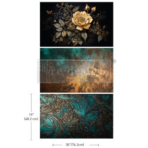 [655350671013] Decoupage Decor Tissue Paper Pack - Petals Adorned