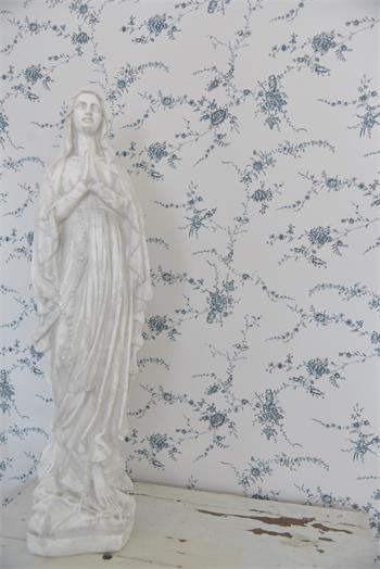 [700331] Wallpaper / wall paper - Blomster ranke - Ocean blue