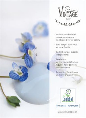 Poster - Vintage paint with ECOlabel - FR