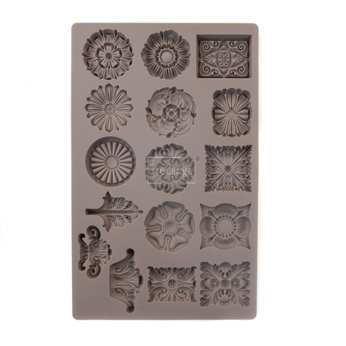 [655350636456] Redesign Décor Moulds® - Etruscan Accents - 1 pc, 12,7 cm x 20,32 cm, 8 mm thickness