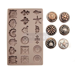 Redesign Décor Moulds - Seashore Treasures - 1 pc, 12,7 cm x 20,32 cm, 8 mm thickness