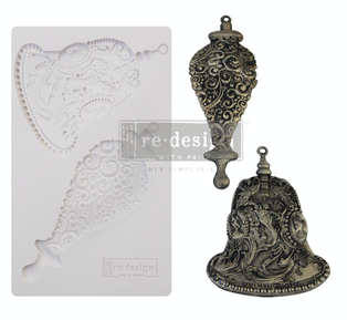 Redesign decor moulds silver bells 5x8 8mm thick