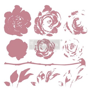 Redesign Decor Clear-Cling Stamps - Mystic Rose - 30,48 cm x 30,48 cm