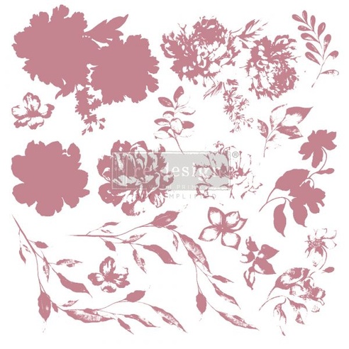 [655350649425] Redesign Decor Clear-Cling Stamps - Sweet Blossoms