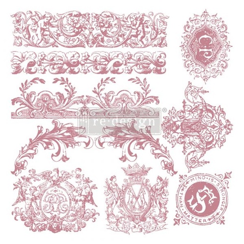 [655350650117] Redesign Decor Clear-Cling Stamps - Chateau De Maisons - 30,48 cm x 30,48 cm