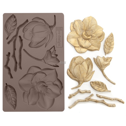 [655350643119] Redesign Décor Moulds® - Winter Blooms - 1 pc, 12,7 cm x 20,32 cm, 8 mm thickness