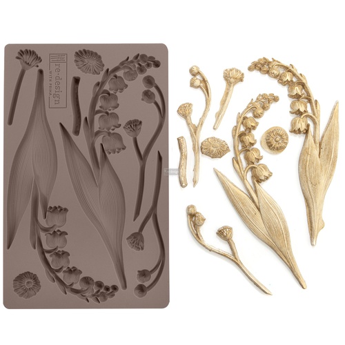 [655350643089] Redesign Décor Moulds®- Bell Orchids 5&quot;x 8&quot; 8 mm thickness