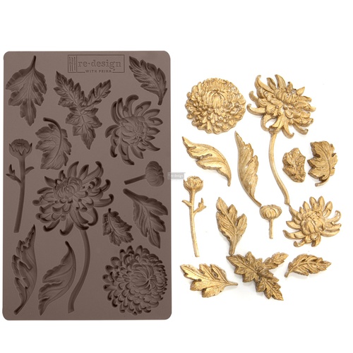 [655350643072] Redesign Décor Moulds® - Botanist Floral - 1 pc, 12,7 cm x 20,32 cm, 8 mm thickness