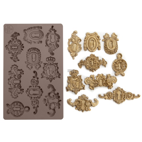 [655350641016] Redesign Décor Moulds® - Grandeur Keyholes - 1 pc, 12,7 cm x 20,32 cm, 8 mm thickness
