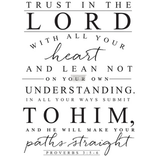 Redesign Décor Transfers® - Trust In The Lord - 3 sheets, design size 55,88 cm x 76,20 cm