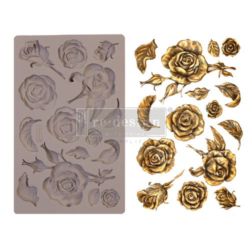 [655350644901] Redesign Decor Moulds® - Fragrant Roses - 5&quot; x 8&quot;, 8mm thickness