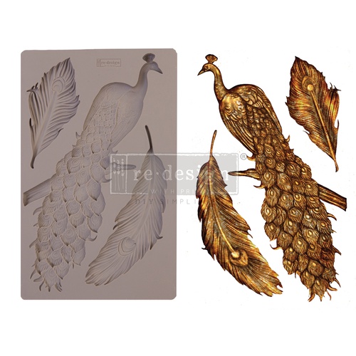 [655350645564] Redesign Decor Moulds® - Regal Peacock - 5&quot; x 8&quot;, 8mm thickness