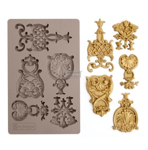 [655350636425] Redesign Décor Moulds® - Regal Emblems - 1 pc, 12,7 cm x 20,32 cm, 8 mm thickness