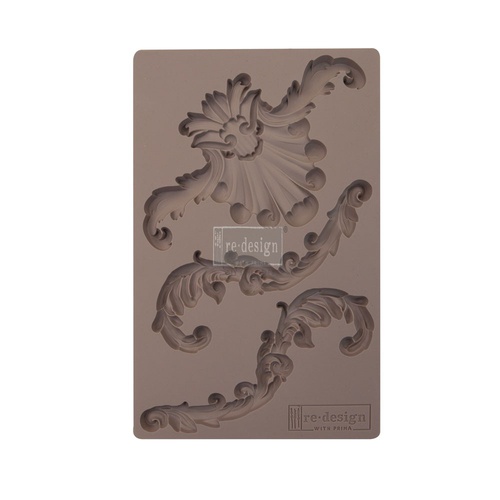 [655350641078] Redesign Décor Moulds® - Greco Crest - 1 pc, 12,7 cm x 20,32 cm, 8 mm thickness