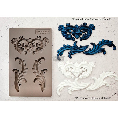 [655350632250] Redesign Décor Moulds® - Everleigh Flourish - 1 pc, 12,7 cm x 20,32 cm, 8 mm thickness