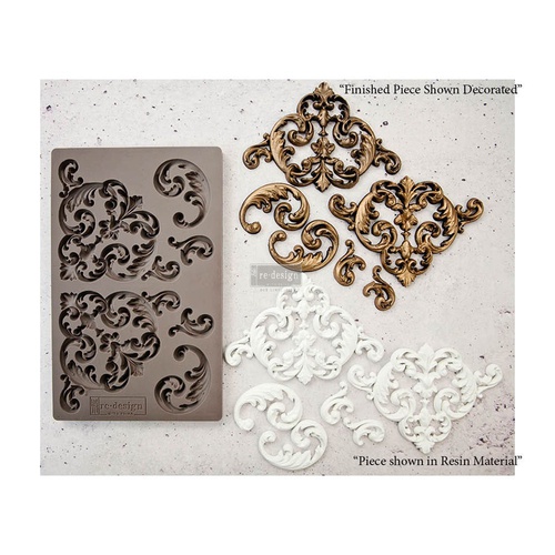 [655350632342] Redesign Décor Moulds® - Hollybrook Ironwork - 1 pc, 12,7 cm x 20,32 cm, 8 mm thickness