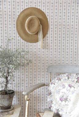 Wallpaper / wall paper - Roses forever - Striped